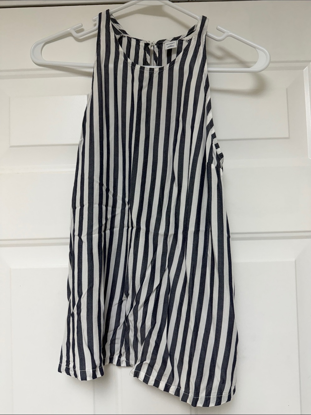 Old Navy Blue & White Vertical Stripe Tank